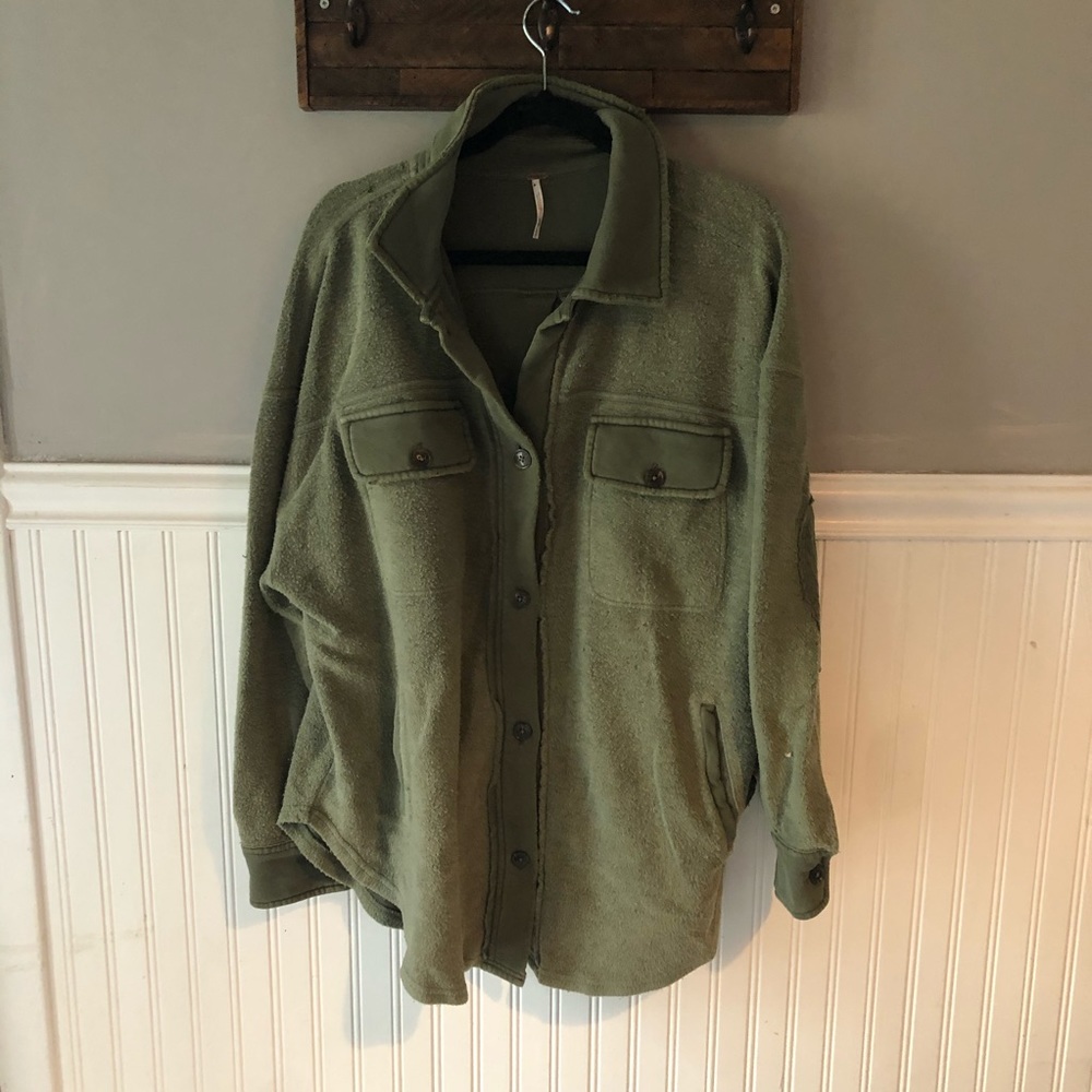 Free People Ruby Jacket Green oversized jacket M